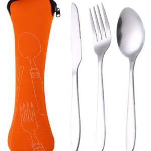 סט סכום אישי מתכתי בנרתיק