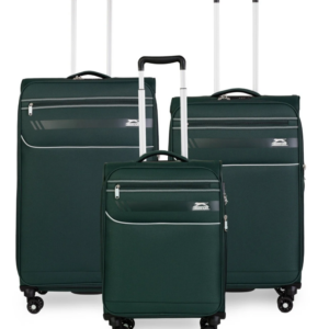 סט 3 מזוודות בד פרמיום קלות במיוחד דגם B-lite II מבית חברת היוקרה Slazenger - ירוק