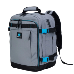 תיק עליה למטוס מתרחב מבית המותג ®CABIN FLY דגם SkyLite מידה M 40x30x20cm - אפור