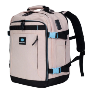 תיק עליה למטוס מתרחב מבית המותג ®CABIN FLY דגם SkyLite מידה M 40x30x20cm - וורוד