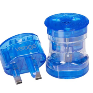 מתאם אוניברסאלי לנסיעות מבית חברת VERAGE דגם Universal Travel Adapter - כחול