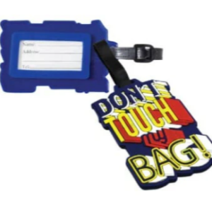 זוג תגי שם למזוודה - DON'T TOUCH MY BAG!