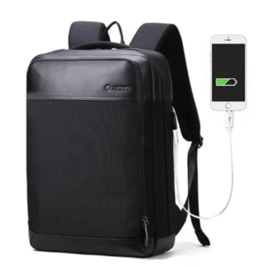 תיק גב ללפטופ במראה עסקי מבית המותג AOKING למחשב 15.6" יציאת USB