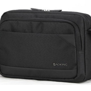 תיק צד עסקי דק במידה בינונית לאביזרי היום יום מבית AOKING - שחור