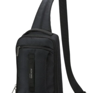 תיק צד אוכף שחור פונקציונלי לגבר AOKING