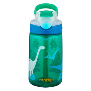 בקבוק שתיה לילדים 410 מ''ל דינוזאור בג'ונגל Contigo Gizmo Flip - צבע ירוק